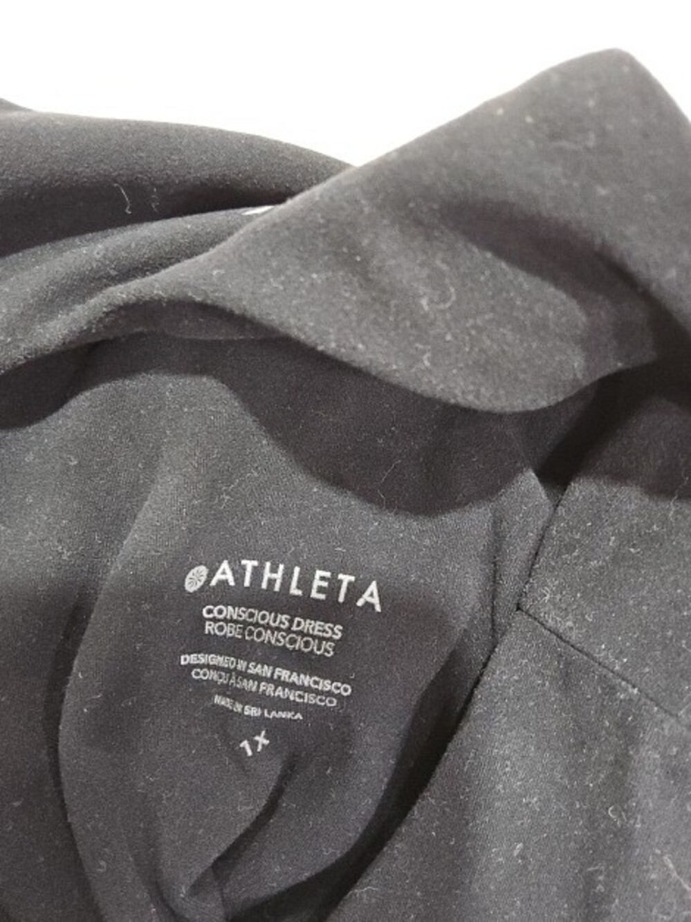 Athleta Black Sleeveless Fit & Flare Dress - Picture 3 of 3